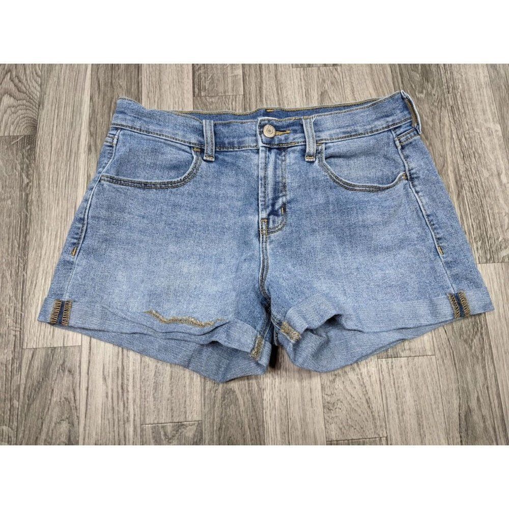 Old Navy Womens Size 4‎ Pockets Cuffed Denim Blue Jean Shorts